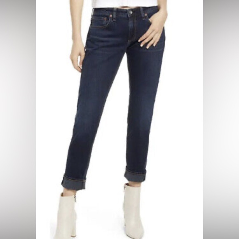 Rag & Bone Dre Low Rise Slim Boyfriend Jeans Bianca